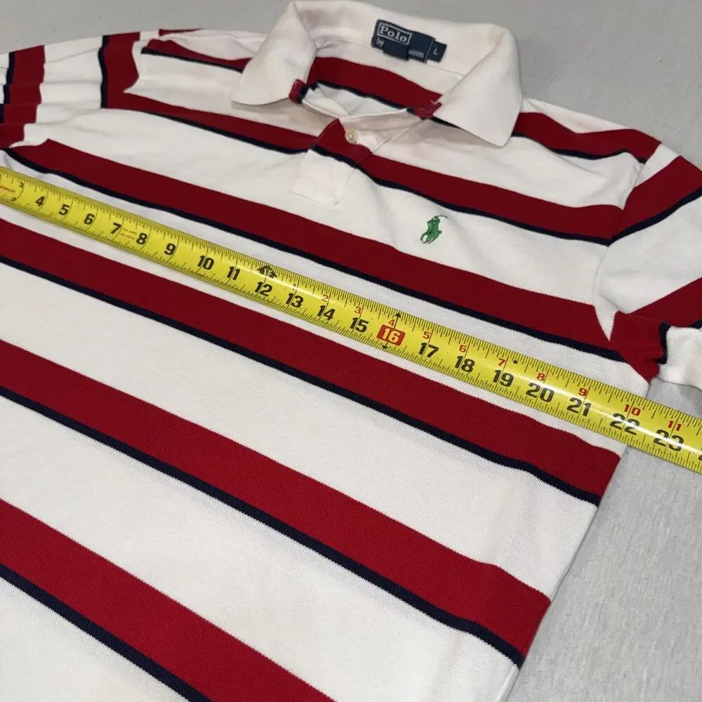 Polo Ralph Lauren Men's Jersey Rugby Striped Polo - Size Large
